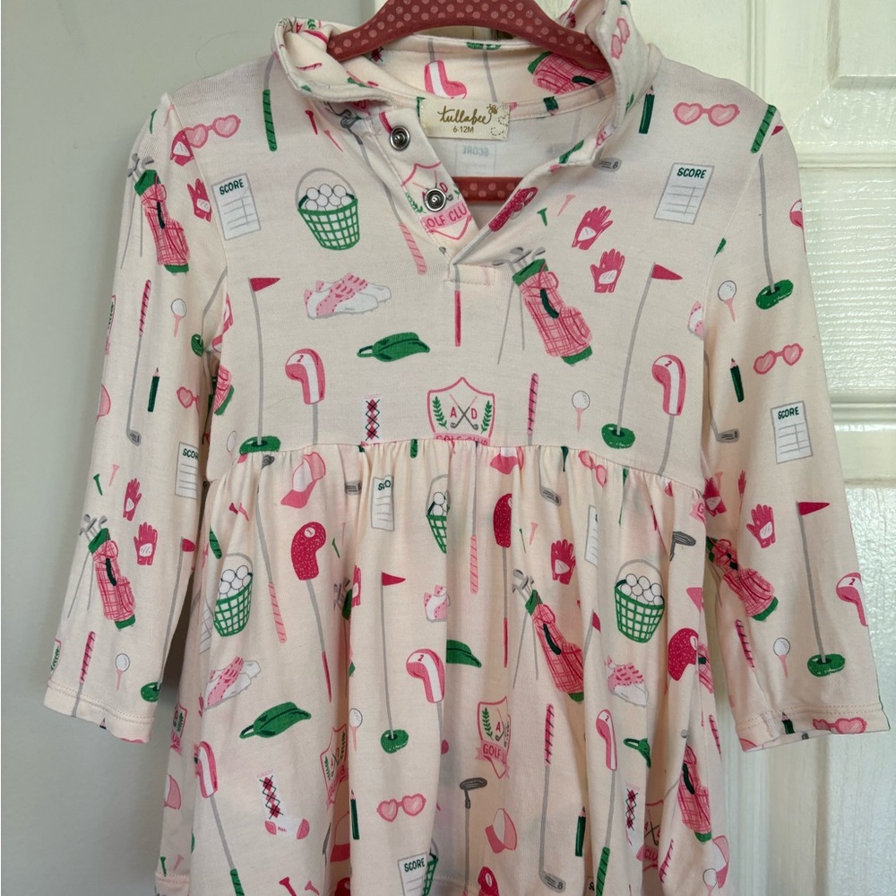 Tullabee Pink and Green Golf Dress